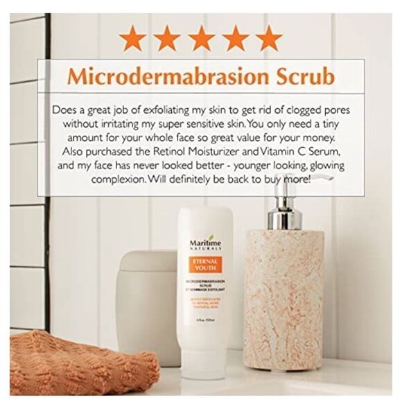 𝅺⭐️MARITIME Naturals Microdermabrasion Scrub Cream Eternal Youth⭐️ - Picture 5 of 6